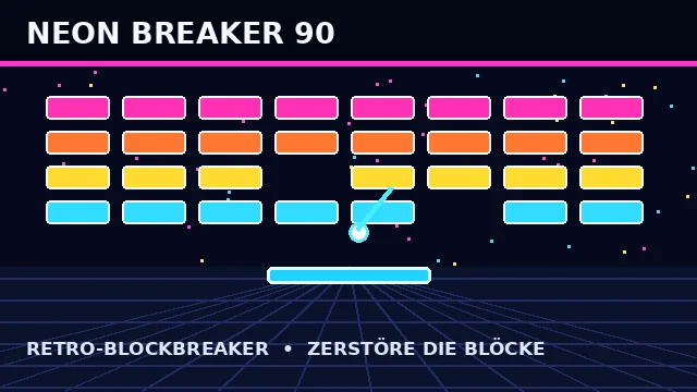 Pixel-Art-Vorschau: Neon Breaker 90