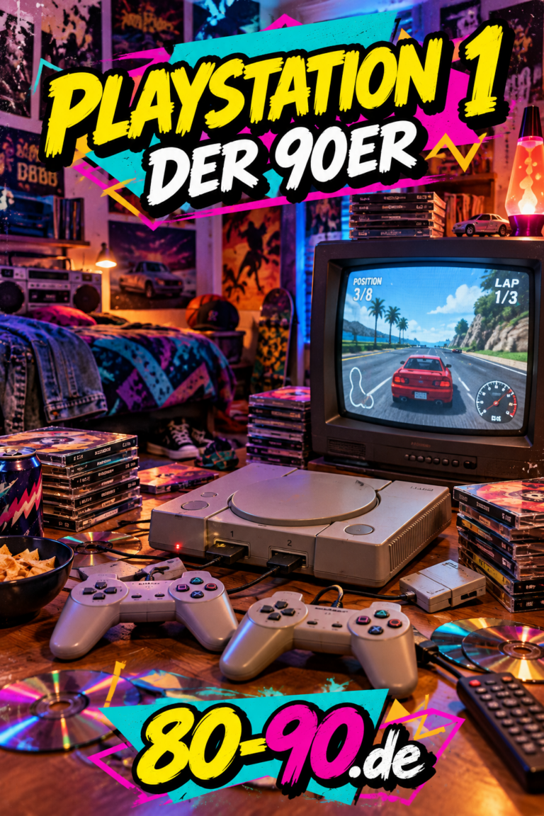 80-90.de Magazinmotiv zur PlayStation 1 der 90er