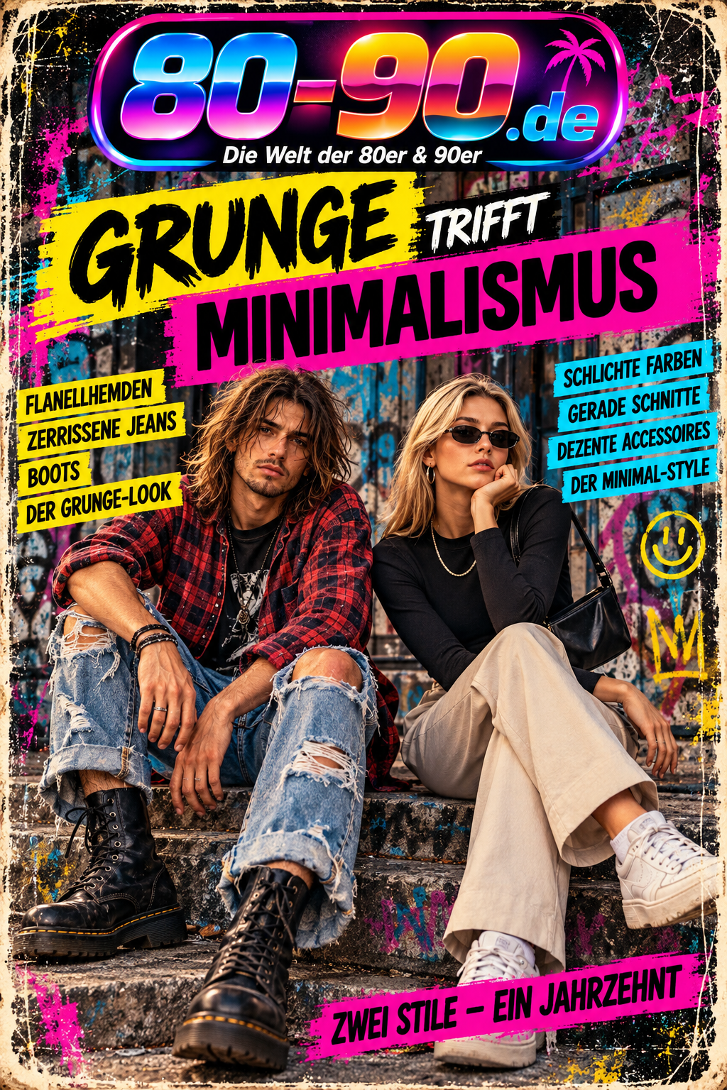 80-90.de Magazinmotiv zu Grunge und Minimalismus der 90er