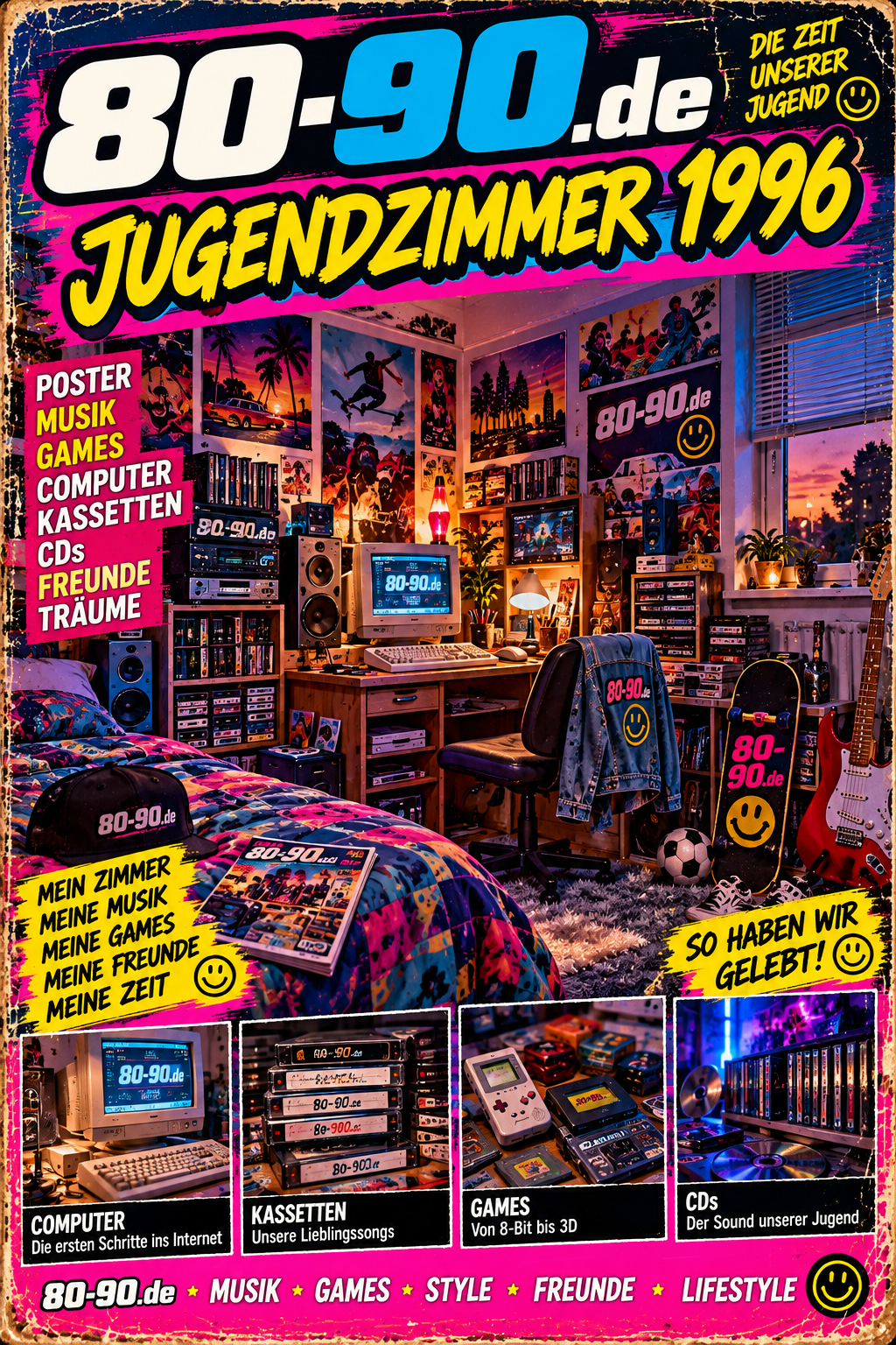 80-90.de Jugendzimmer 1996 – eigenes Magazinmotiv
