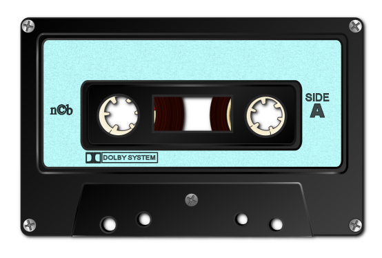 Audio-Kassette aus der 80er- und 90er-Jahre-Zeit