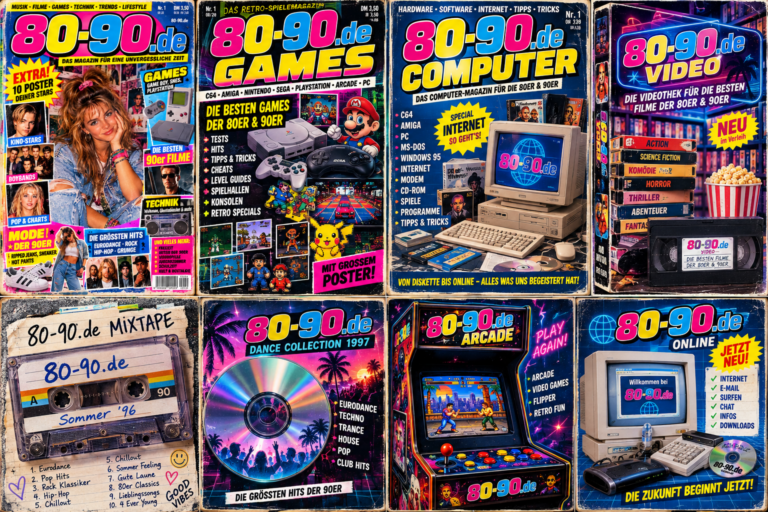 80-90.de Computer Special – Magazinmotiv zu Computern der 90er