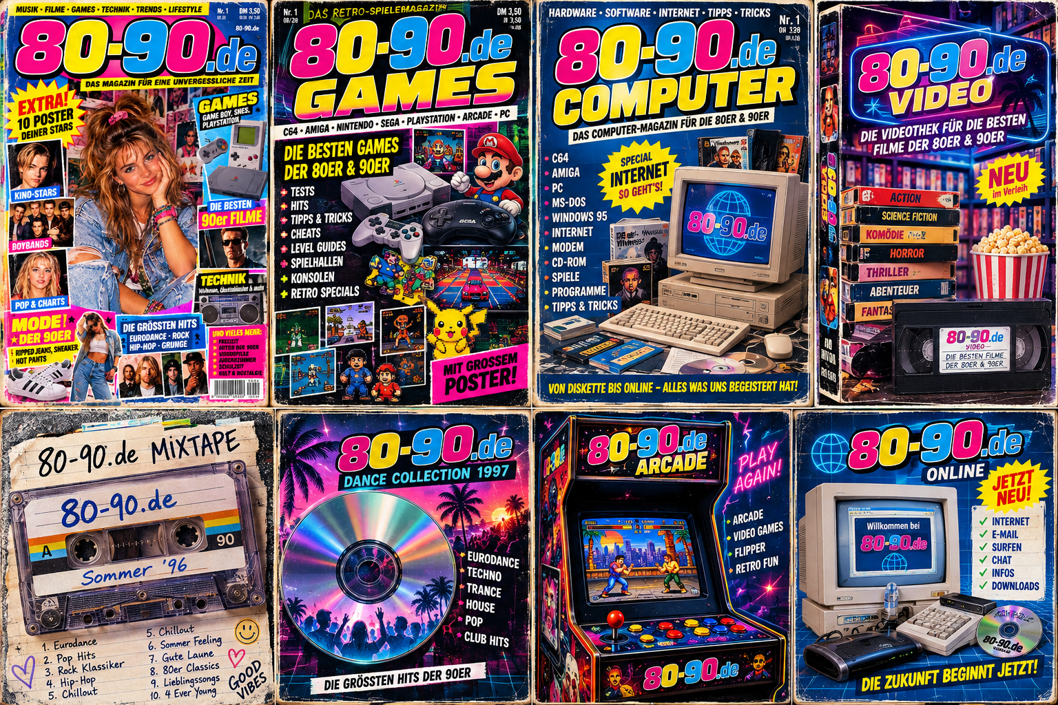 80-90.de Computer Special zu PC-Gaming der 90er