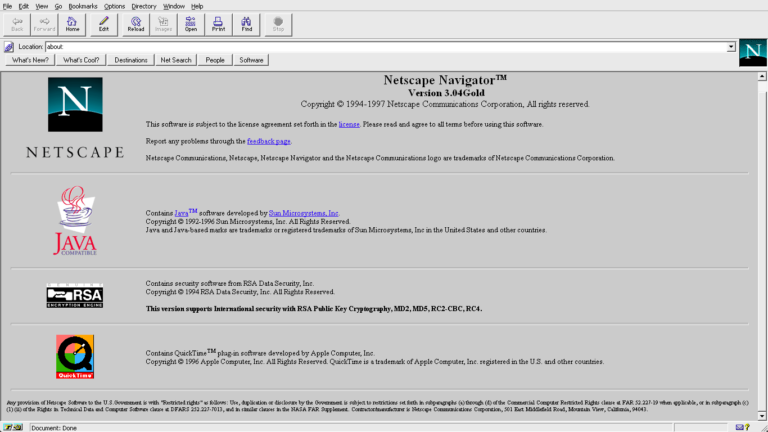 Netscape Navigator 3 – Browser der 90er