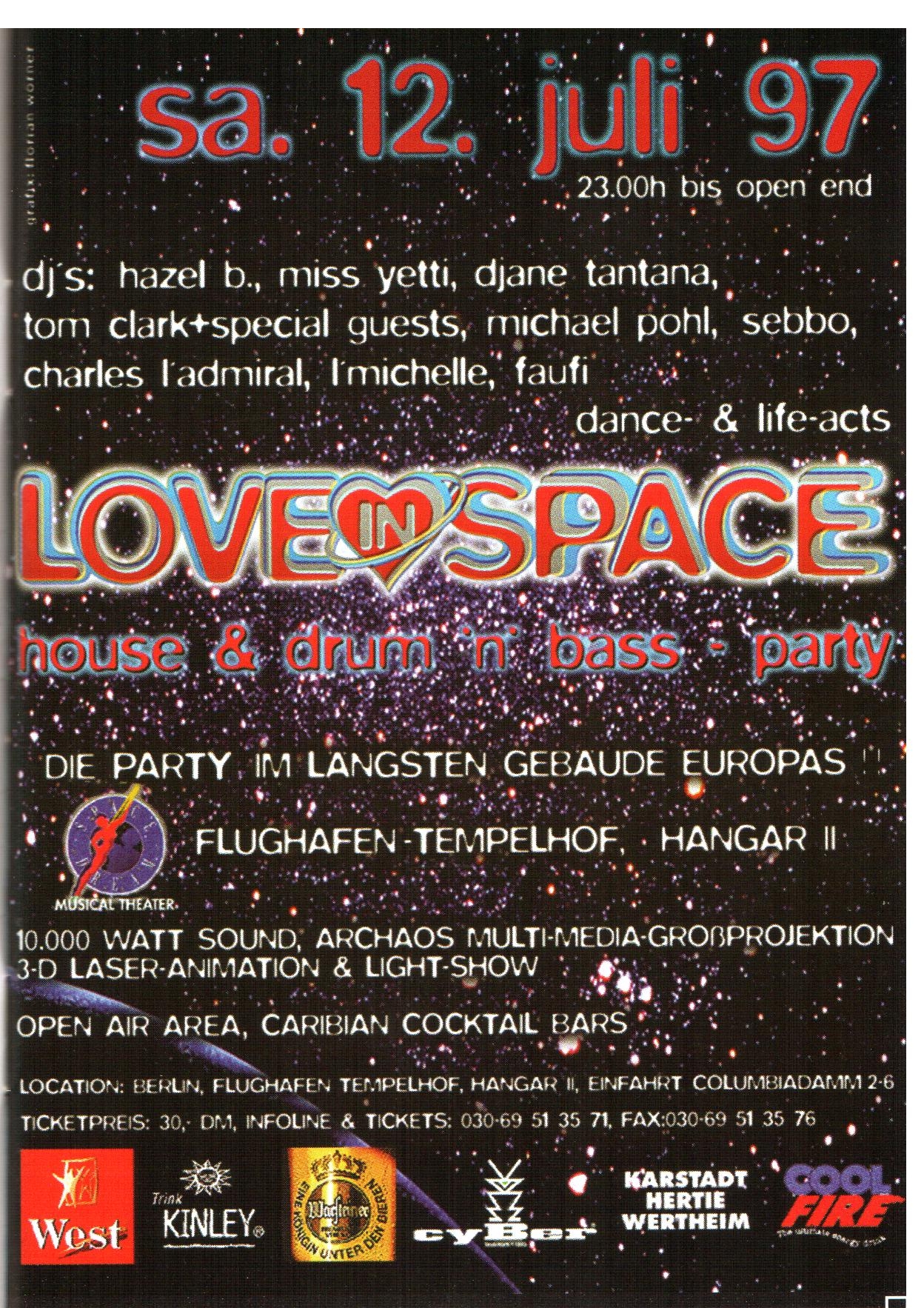 Techno-Flyer Berlin 1997