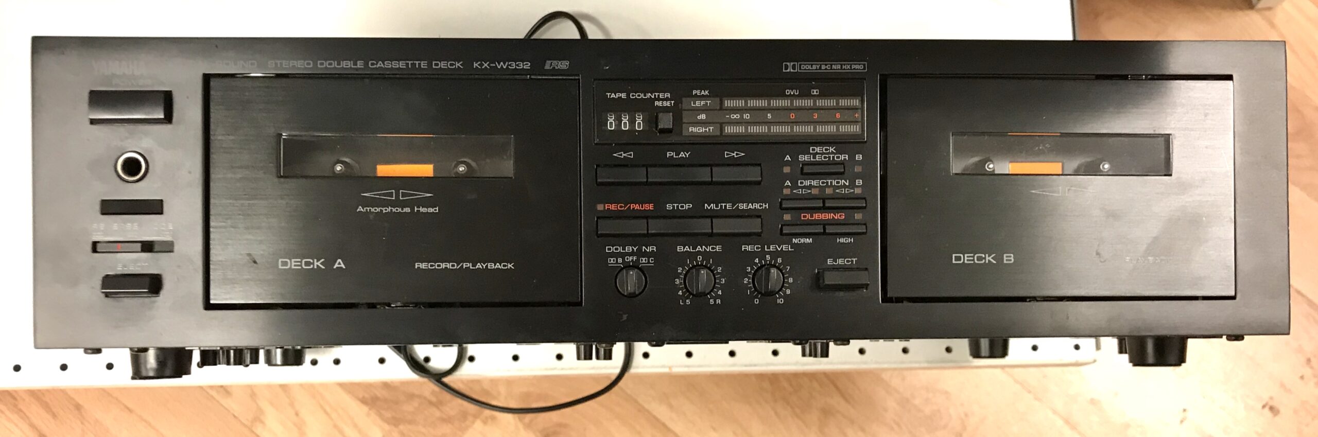 Yamaha KX-W332 Doppelkassettendeck, 1990